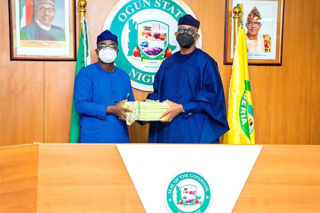 Governor Dapo Abiodun receives the report on farmers, herders crisis in Yewa
