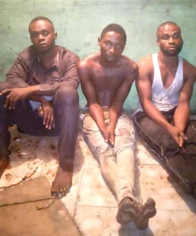 Suspected gang members apprehended in a robbery operation in Diobu, Port Harcourt.