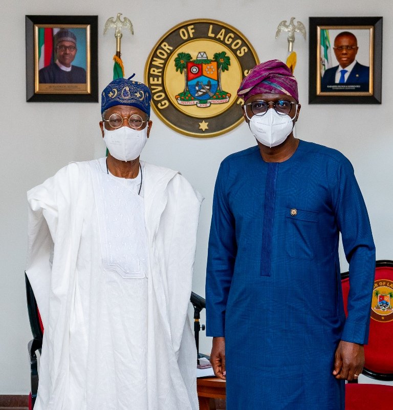 Lai Mohammed and Governor Sanwo-Olu