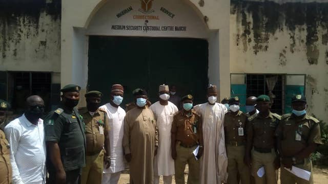 Officials at Bauchi Correctional Centre