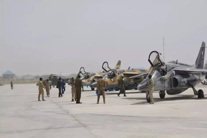 Some of the aircraft of the Nigerian Air Force: one is missing in action