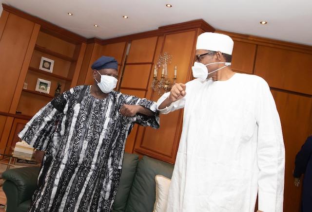 Buhari  and Chief Akande