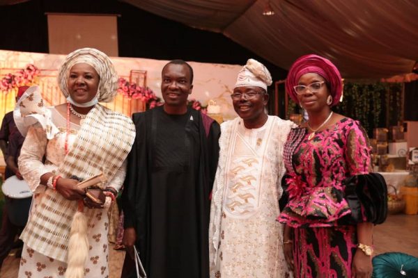 Pastor and Mrs Lawrence Achudume with the grooms parents.