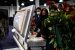 Daunte Wright's mum Katie sobs by the casket of the son