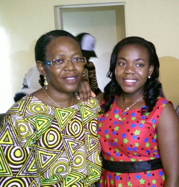 Professor Grace Ayanbimpe, left and her daughter