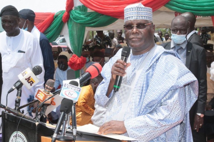 Huge crowd as Atiku steals show at flyovers unveiling in Adamawa