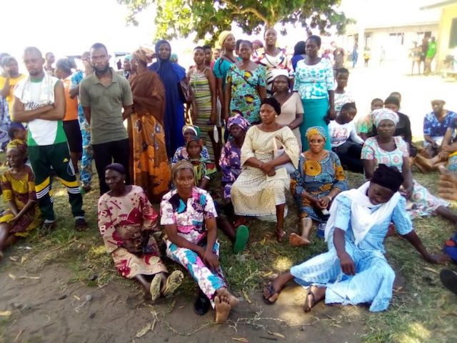 APC members waiting to vote in Badagry, but no election