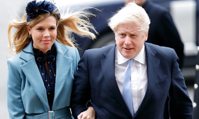 Boris Johnson and Carrie Symonds