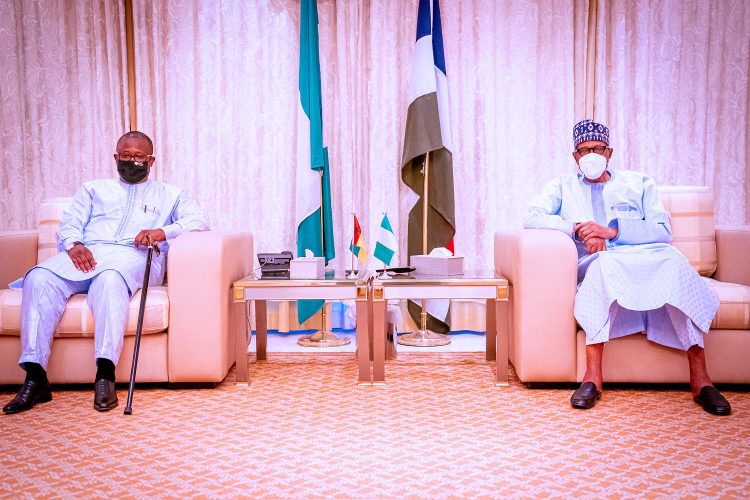 Buhari meets Embalo in Abuja