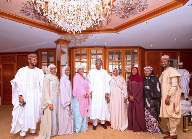 Buhari, Aisha with family members