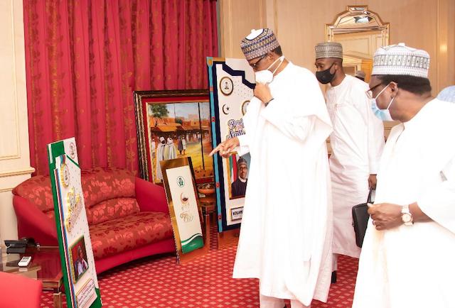 Buhari checks the Sallah cards