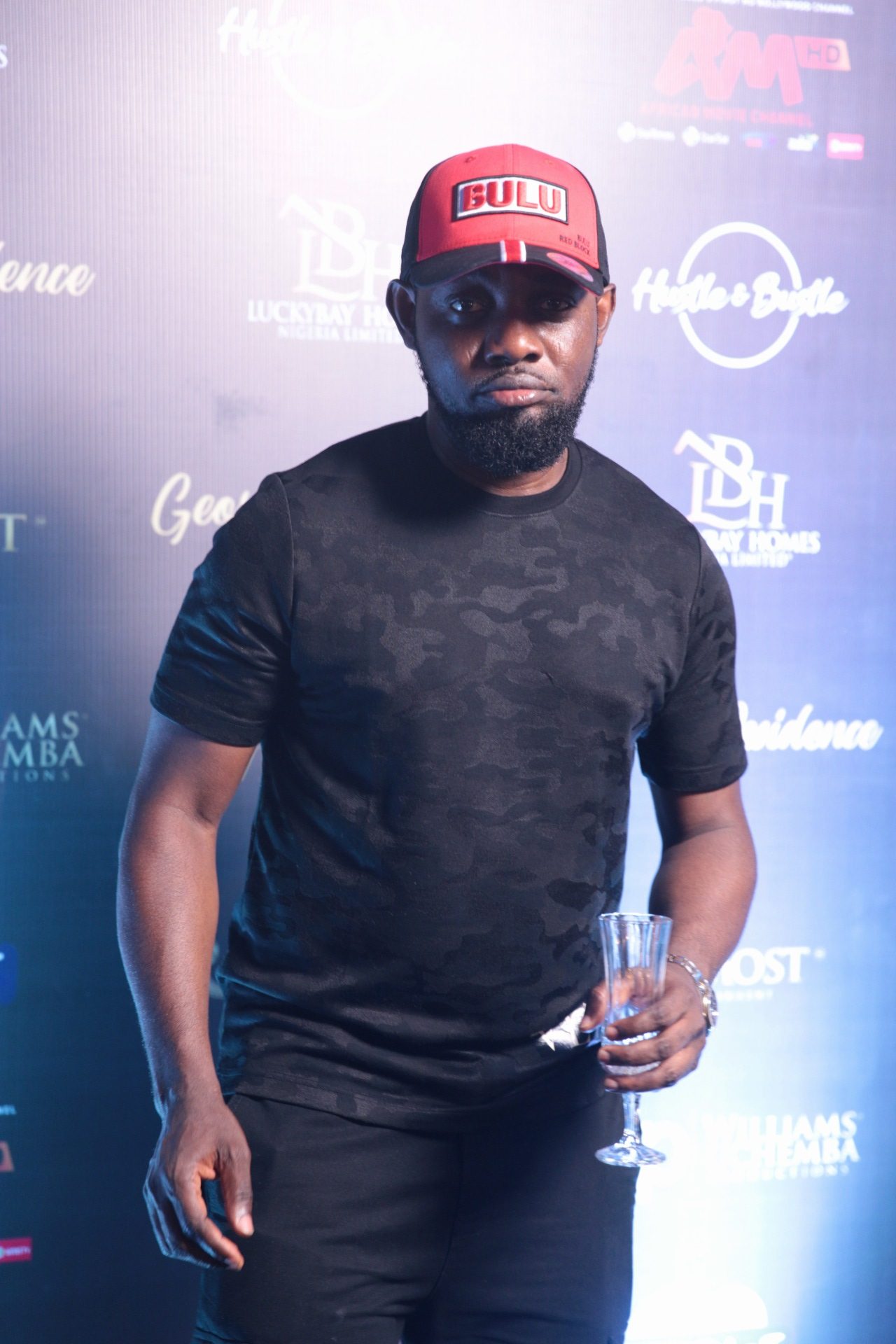 Ayo Makun at Mamba's Diamond private screening on Sunday - Photo by Ayodele Efunla