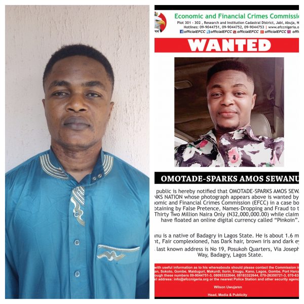 Omotade-Sparks Amos Sewanu ponzi scheme operator declared wanted by EFCC