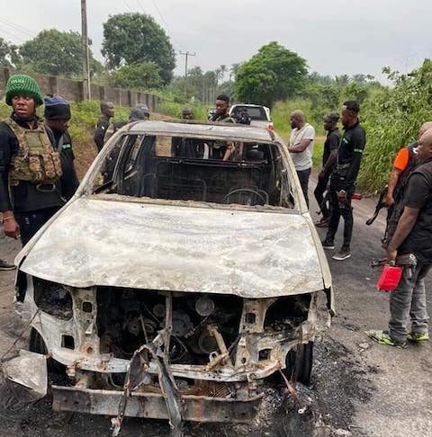 Gulak: The vehicle burnt by the joint security patrol