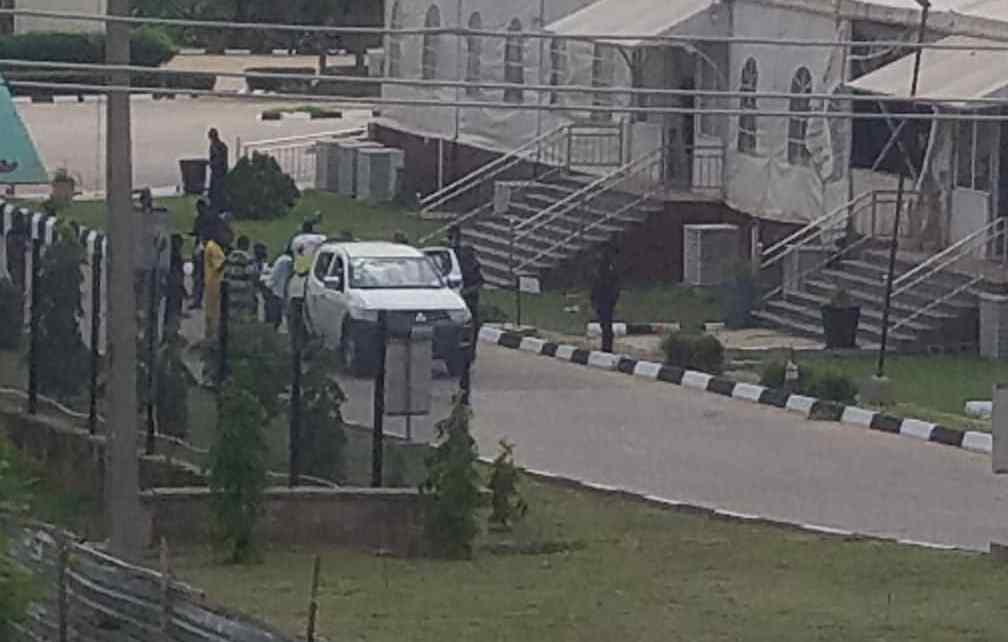 FILE PHOTO: explosion rocks the Olusegun Obasanjo Presidential Library (OOPL), Abeokuta, Ogun State.