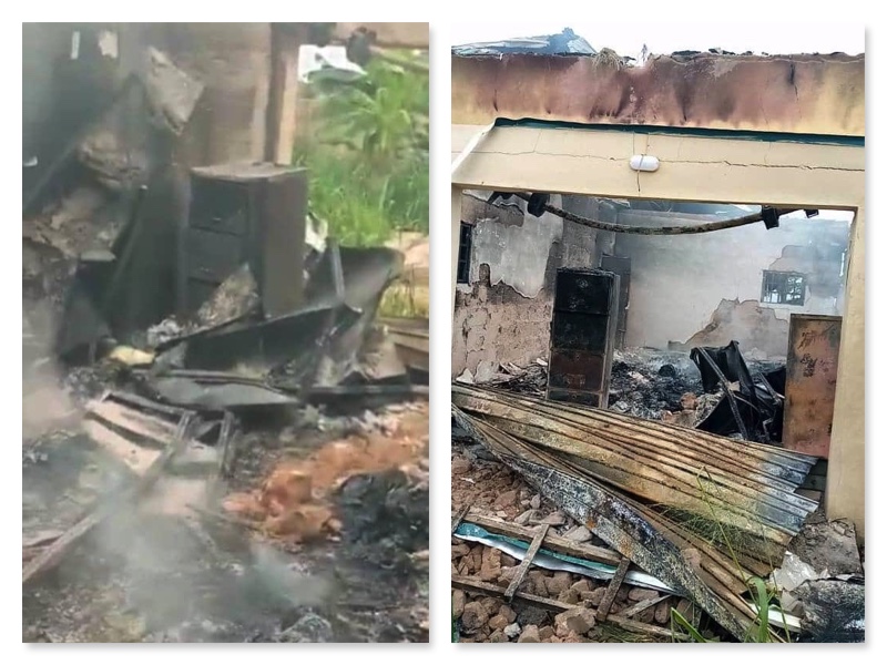 INEC office burnt in Ohafia Abia state