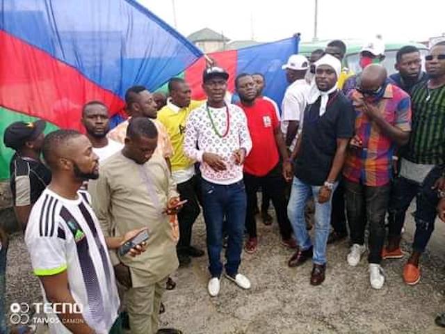 IYC members stage protest on East-West Road