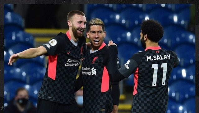 Liverpool players rejoice hitting Top 4