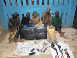 Suspected members of IPOB arrested by the Police in Imo (Photo by NAN)