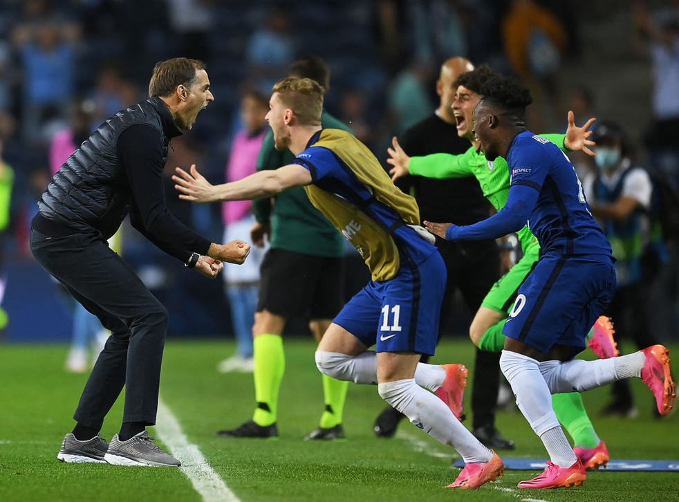 Thomas Tuchel and his players jubilating