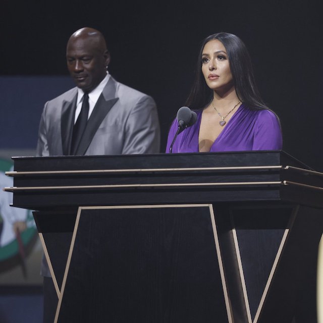 Vanessa Bryant with Michael Jordan speaks on Kobe Bryant on Saturday