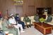 Yahaya, second right, Irabor, first right, with other military chiefs at the office of CDS