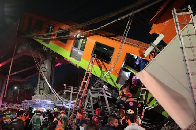 the train crash in Mexico