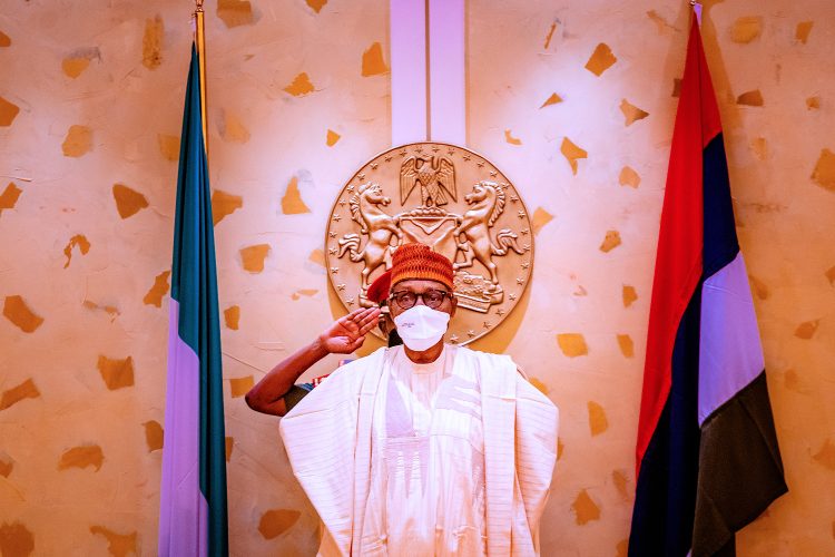 Buhari at the FEC meeting