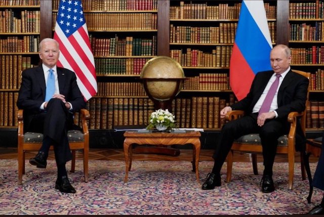 Biden and Putin in Geneva