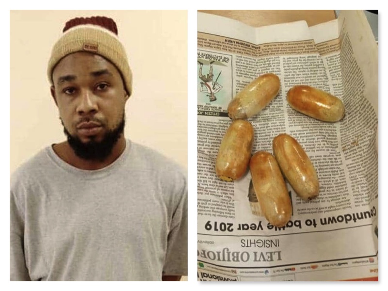 Ebuka and his heroine hidden in his anus