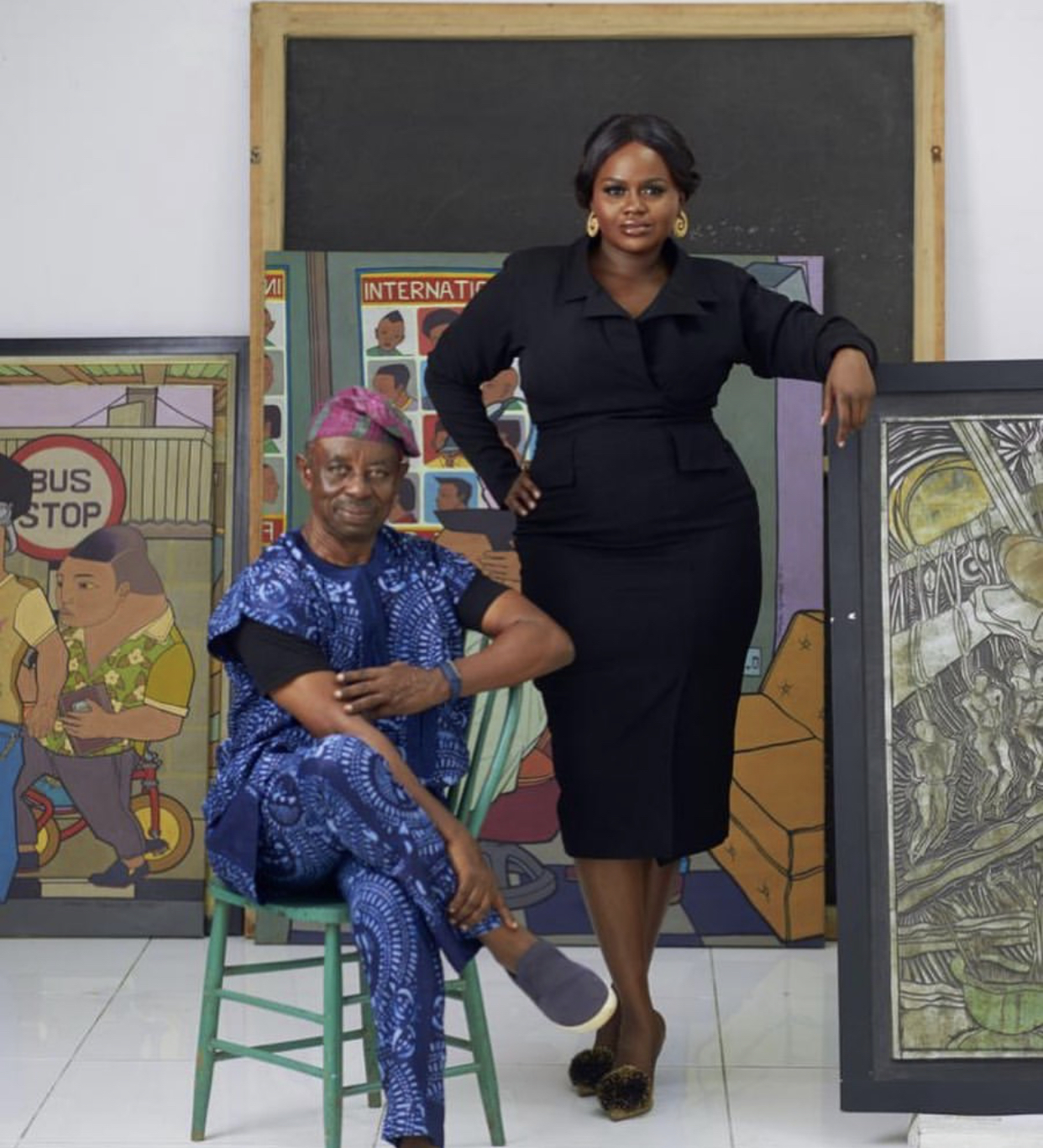 Tunde Kelani and Jade Osiberu