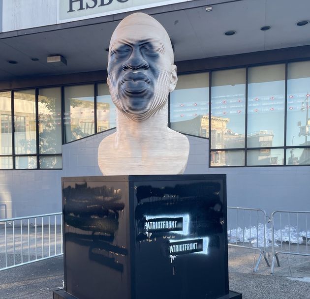 George Floyd statues vandalized in Brooklyn and Newark - REVOLT