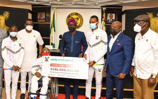 Sanwo-Olu also gives cash gifts to Lagos athletes at the last National Sports Festival