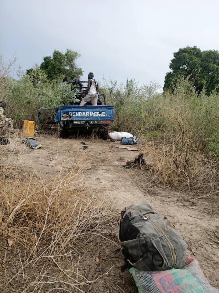 The gun-truck abandoned by the ISWAP, Boko Haram terrorists