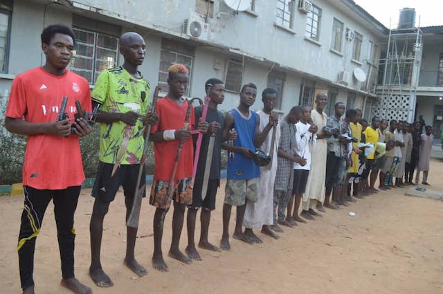 The hoodlums and drug dealers arrested by Kano Police