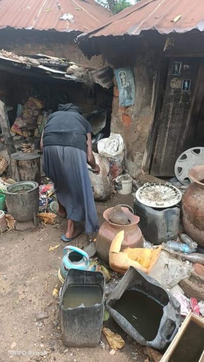 This was the dilapidated home of the Benue woman