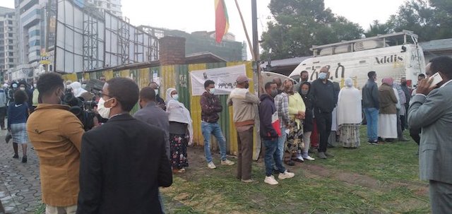 Voters in Addis Ababa Ethiopia
