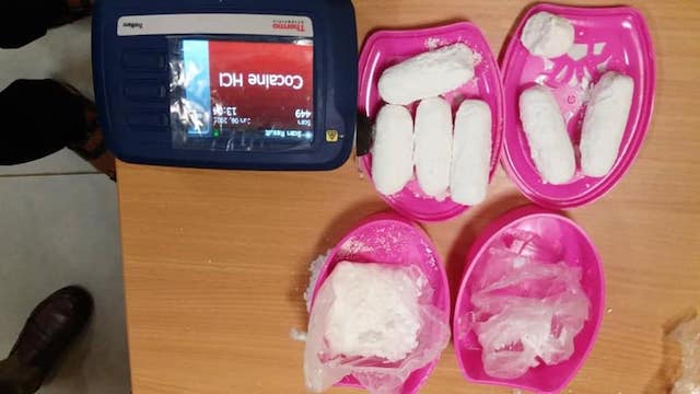 cocaine concealed in hair attachment heading for Malabo