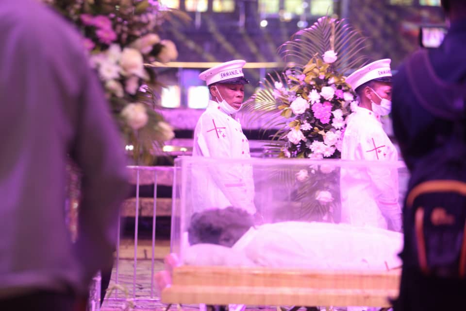 Lying-in-state service of late TB Joshua. Photo by Ayodele Efunla