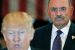 Allen Weisselberg, right, CFO of Trump Organisation charged with tax fraud, along with the company