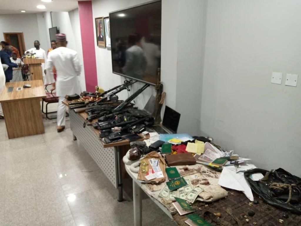 Árms recovered at Sunday Igboho's house