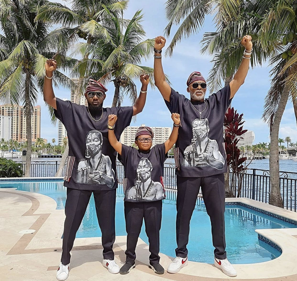 Ayo makun, Osita Iheme and Richard Mofe Damijo