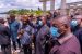 Governor Ifeanyi Okowa at the site of Kwale-Beneku Bridge that links Ndokwa West and Ndokwa East