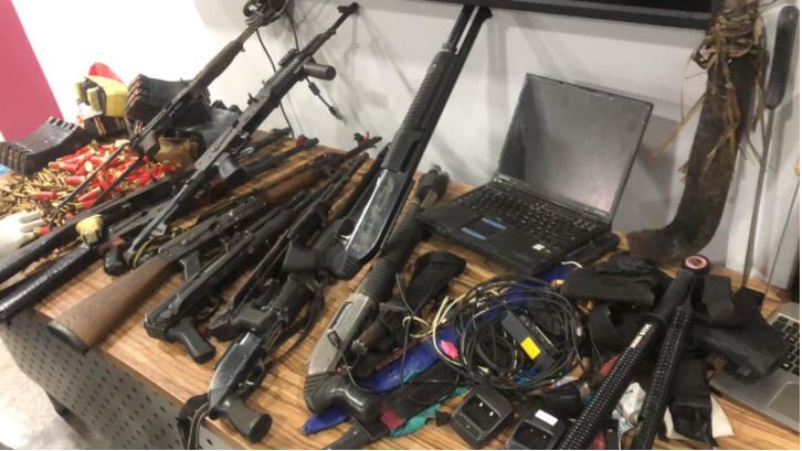 The guns said to have been recovered in Igboho's home