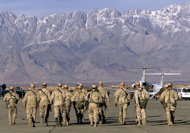 U.S. troops in Bagram airfield Kabul