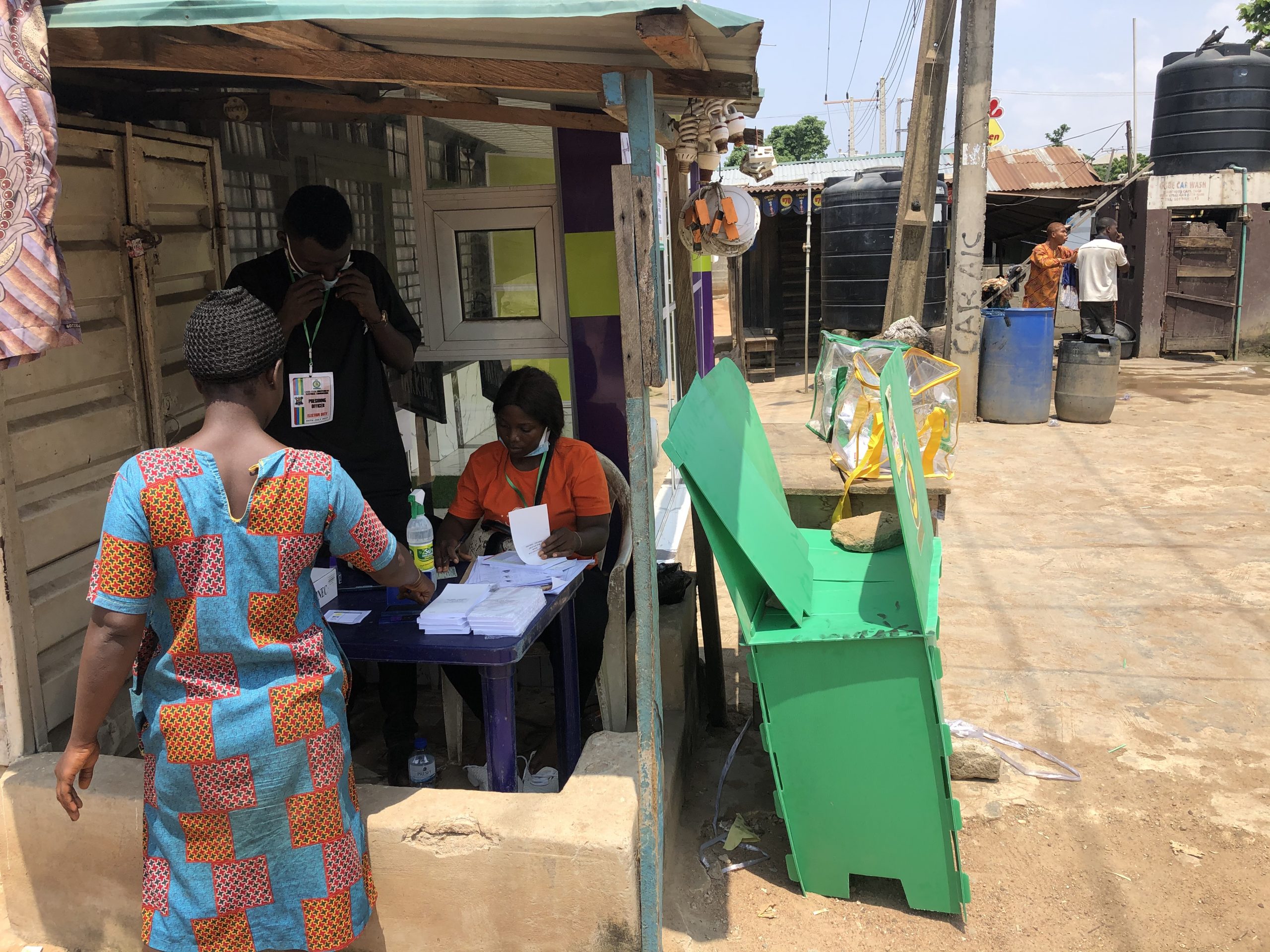 Polling unit in Lagos: residents shun council election