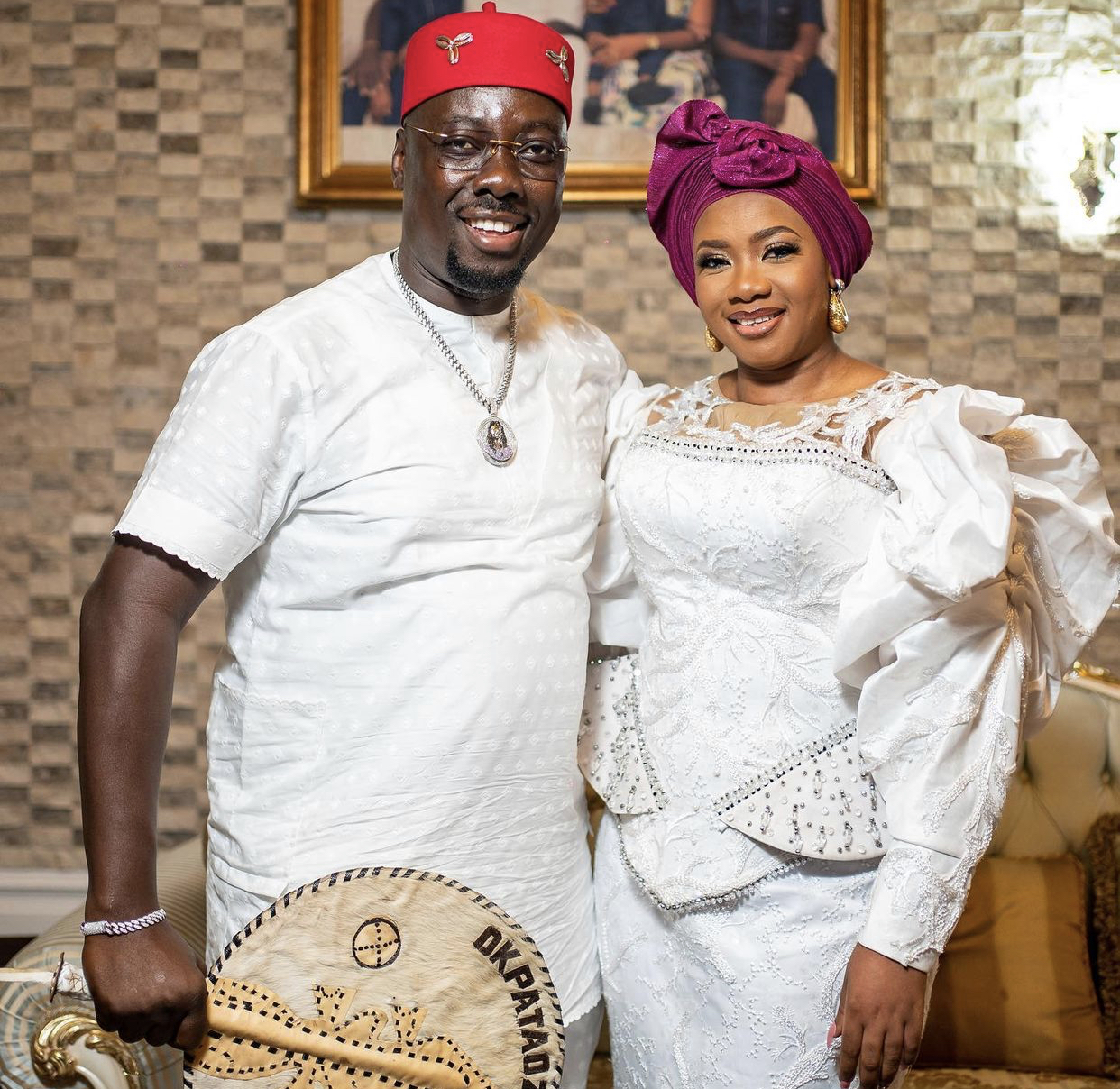 Obi Cubana and wife Ebele