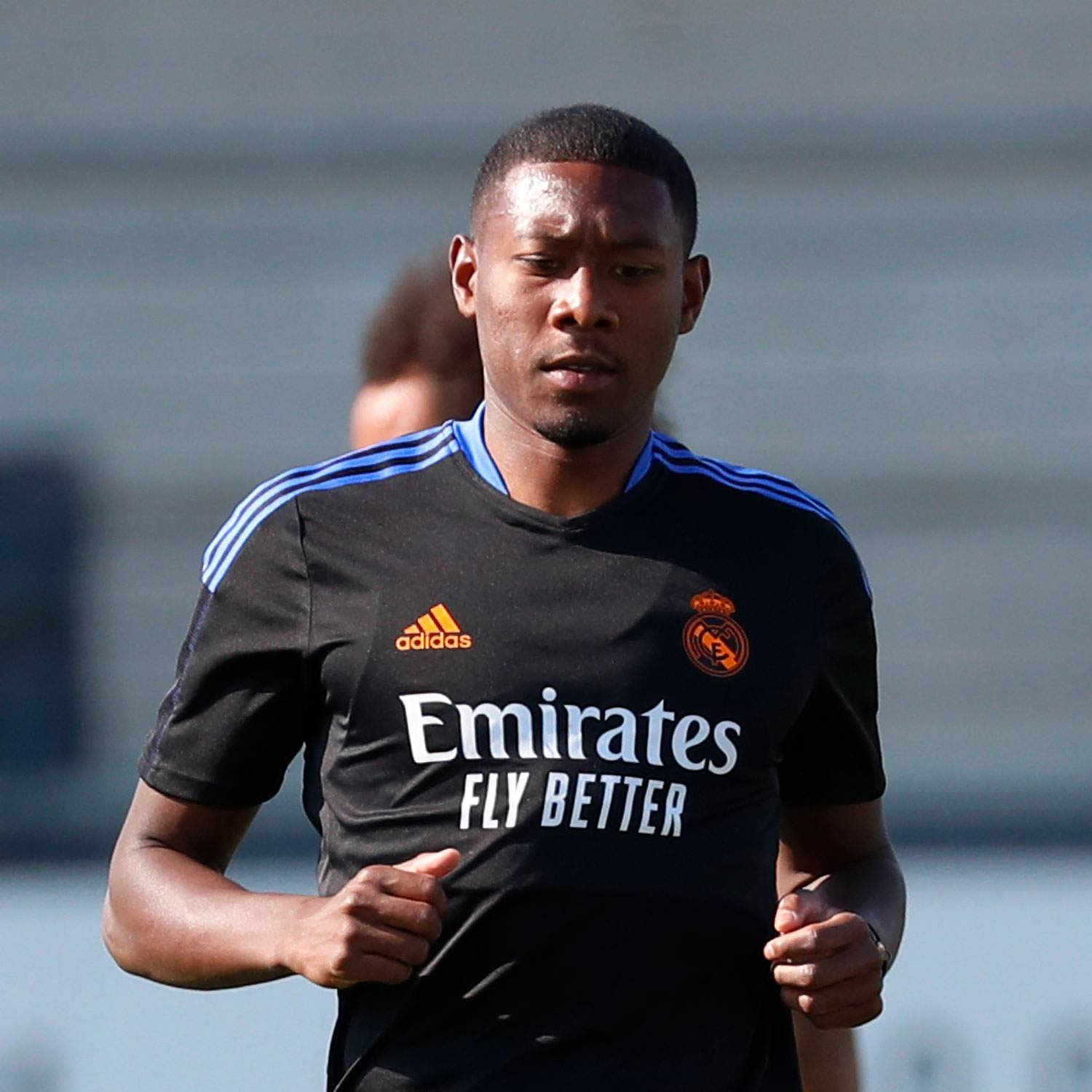 David Alaba during his first training with Real Madrid