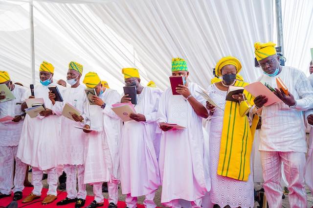 Another set of chairmen take the oath of office