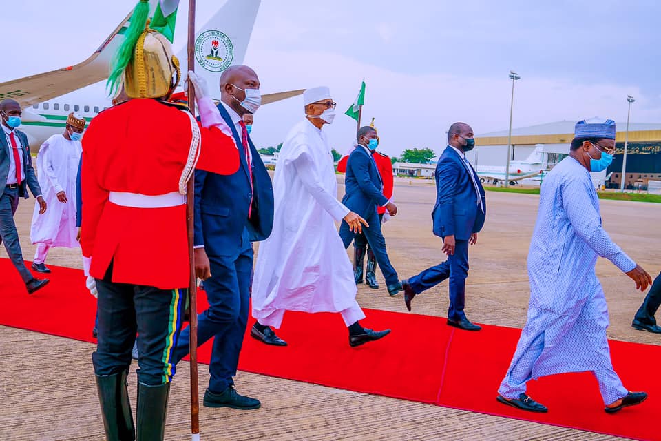 Buhari departs Katsina after Sallah holiday